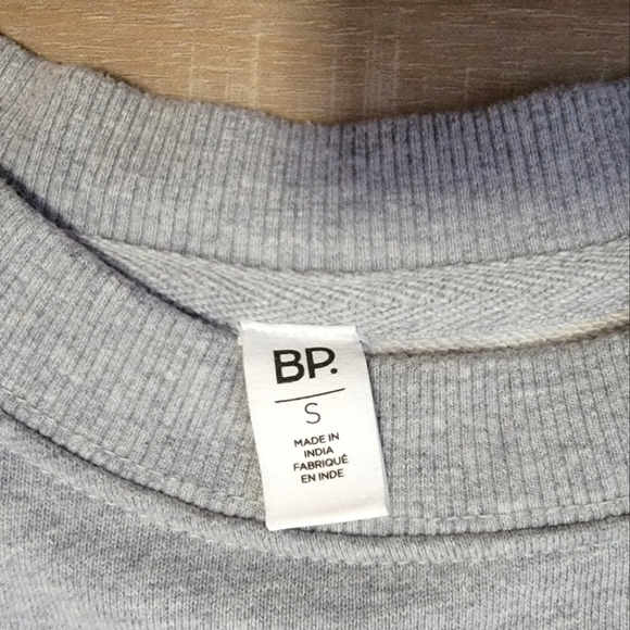 BP from Nordstrom LOVE BEGINS WITHIN Grey Sweatshirt | Size S | - Picture 3 of 6